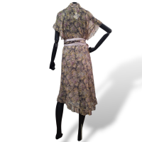 Vestido Zimmermann Estampado Fundo Escuro