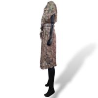 Vestido Zimmermann Estampado Fundo Escuro