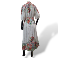Vestido Zimmermann Florido com Elástico na Cintura