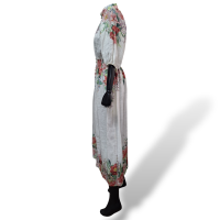 Vestido Zimmermann Florido com Elástico na Cintura
