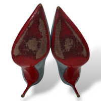 Scarpin Christian Louboutin em Camurça Azul
