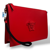 Clutch Versace La Medusa large Vermelha