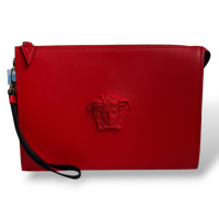 Clutch Versace La Medusa large Vermelha