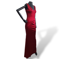 Vestido Dolce Gabbana Longo Cetim Vermelho-40
