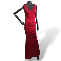 Vestido Dolce Gabbana Longo Cetim Vermelho-40