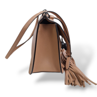 Bolsa Gucci Daily Bamboo Tassel Bege