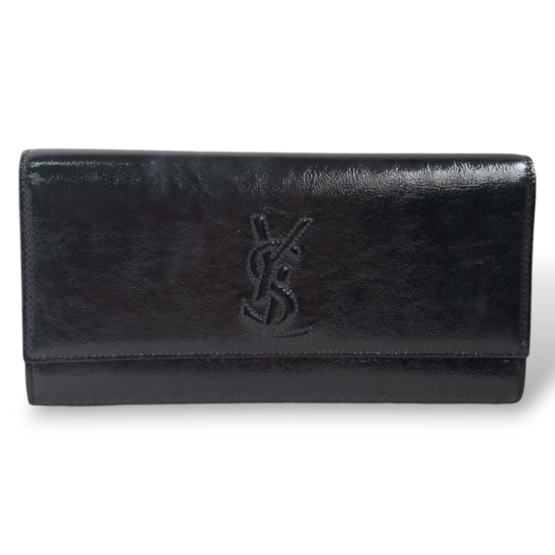 Clutch Yves Saint Laurent Belle de Jour Preta Clutch Yves Saint Laurent Belle de Jour Preta