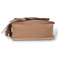 Bolsa Gucci Daily Bamboo Tassel Bege