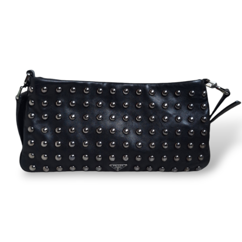 Bolsa Prada Studdes Preta Bolsa Prada Studdes Preta