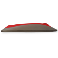 Clutch Celine Bicolor Vermelho e Marrom