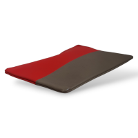 Clutch Celine Bicolor Vermelho e Marrom