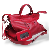 Bolsa Balenciaga Tote Blackout Vermelho