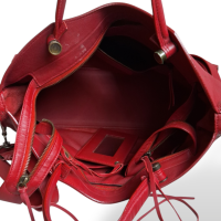 Bolsa Balenciaga Tote Blackout Vermelho