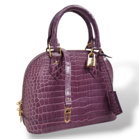 Bolsa Louis Vuitton Alma BB Croco Violeta 