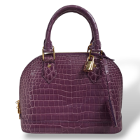 Bolsa Louis Vuitton Alma BB Croco Violeta 