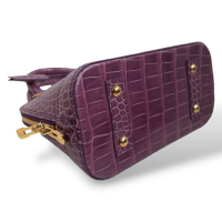 Bolsa Louis Vuitton Alma BB Croco Violeta 