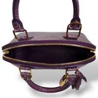 Bolsa Louis Vuitton Alma BB Croco Violeta 