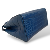 Bolsa Fendi Peekaboo Croco Mini Azul 