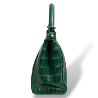 Bolsa Fendi Peekaboo Croco Verde Esmeralda Média