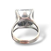 Anel HStern em Ouro Branco e Cristal de Rocha