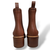 Bota Chloé de Couro Marrom-37