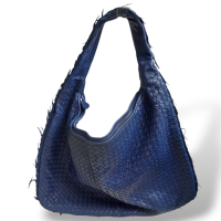 Bolsa Bottega Veneta Hobo Intrecciato Azul