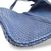 Bolsa Bottega Veneta Hobo Intrecciato Azul