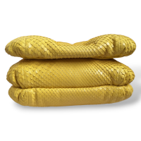 Bolsa Loewe Goya Puffer Python Amarelo