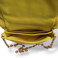 Bolsa Loewe Goya Puffer Python Amarelo