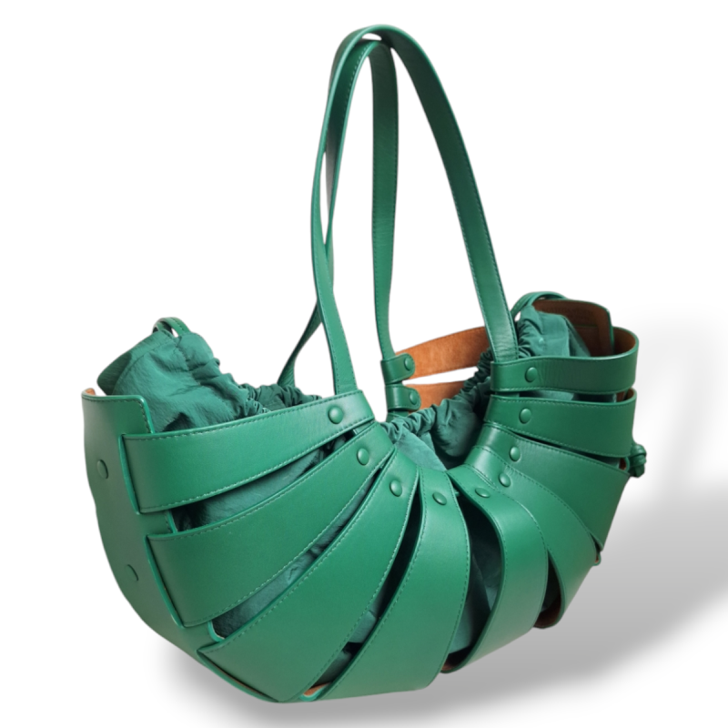 Bolsa Bottega Veneta The Shell Verde Bolsa Bottega Veneta The Shell Verde