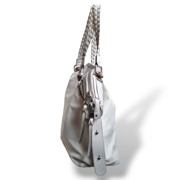 Bolsa Gucci Bamboo Off White