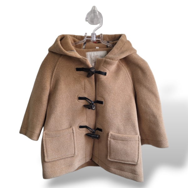 Sobretudo Burberry Lã Caramelo Infantil - 2 Anos  Sobretudo Burberry Lã Caramelo Infantil - 2 Anos