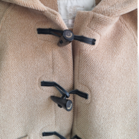 Sobretudo Burberry Lã Caramelo Infantil - 2 Anos 