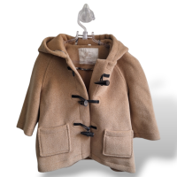 Sobretudo Burberry Lã Caramelo Infantil - 2 Anos 