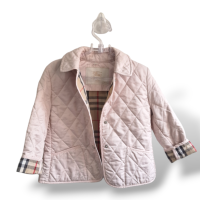 Jaqueta Burberry Baby Nylon Rosa Infantil - 36/48 meses