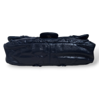 Bolsa Chanel Azul Single Flap Ultra Stitch
