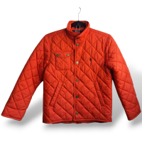 Casaco Polo Ralph Lauren Matelassê Laranja com Zíper - 10/12