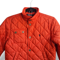 Casaco Polo Ralph Lauren Matelassê Laranja com Zíper - 10/12