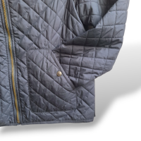Casaco Polo Ralph Lauren Matelassê Azul Marinho com Zíper - 14/16