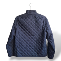 Casaco Polo Ralph Lauren Matelassê Azul Marinho com Zíper - 14/16
