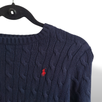 Malha Polo Ralph Lauren Tricot Azul Marinho - 10/12