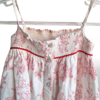 Vestido Christian Dior Branco e Vermelho - 18 meses - Infantil