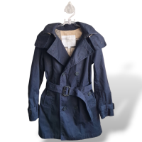 Casaco Burberry Trench Coat Azul Marinho - Infantil 8