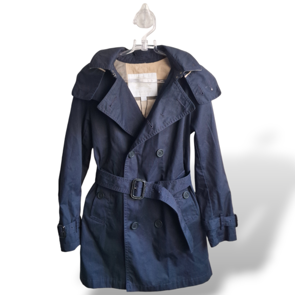 Casaco Burberry Trench Coat Azul Marinho - Infantil 8 Casaco Burberry Trench Coat Azul Marinho - Infantil 8