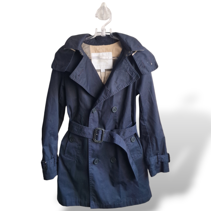 Casaco Burberry Trench Coat Azul Marinho - Infantil 8 Casaco Burberry Trench Coat Azul Marinho - Infantil 8