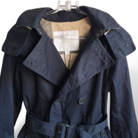 Casaco Burberry Trench Coat Azul Marinho - Infantil 8