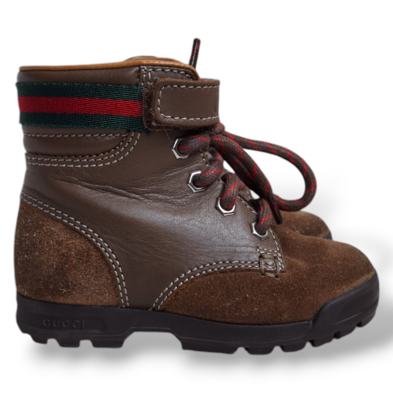 Bota Gucci Suede Caramelo - 19 - Infantil Bota Gucci Suede Caramelo - 19 - Infantil