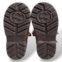 Bota Gucci Suede Caramelo - 19 - Infantil