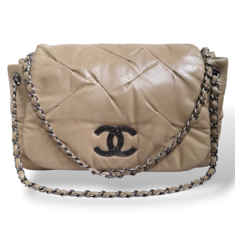 Bolsa Chanel Vintage Bege 