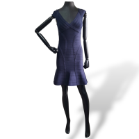 Vestido Herve Leger Azul-PP